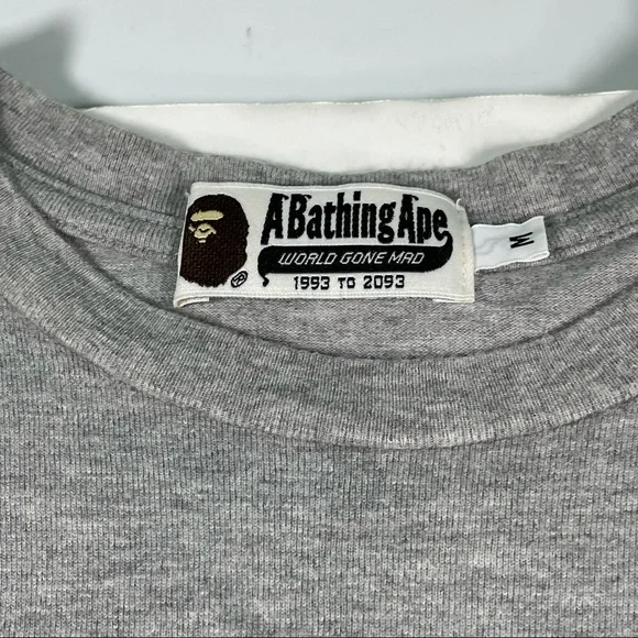 Bape Planet of the Apes Generals Mens Medium Size Gray T-Shirt Rare Tee - Picture 5 of 8